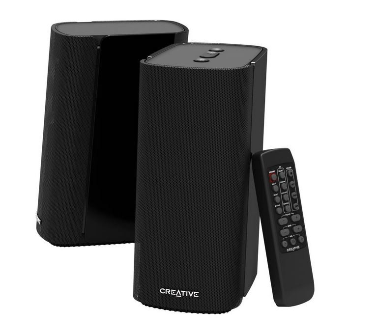 Bezdrôtové reproduktory Creative T100 2.0 s Bluetooth 5.0, čierne